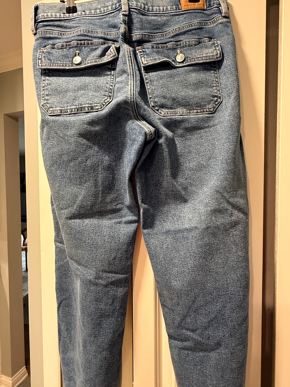 American Eagle Stovepipe Denim Jeans 8 - Picture 3 of 4